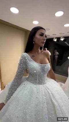 G21-005 айвори пышное платье свадебное платье Основной Clean Frame