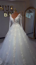 G21-032A - Ivory Lace Ball Gown Wedding Dress - Gelinlik21