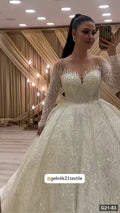G21-083 Ivory Ball Gown Wedding Dress Main Clean Frame